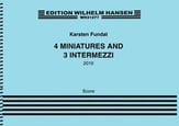 4 Miniatures and 3 Intermezzi Percussion and Piano Score cover